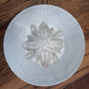 Vintage Canterbury Arts Wrought Hammered Aluminum Serving Bowl